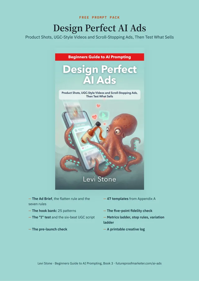 The AI Ads Prompt Pack cover