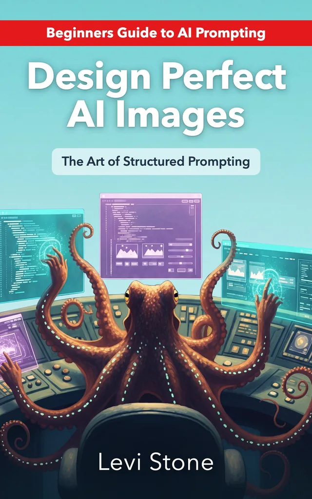 Design Perfect AI Images: The Art of Structured Prompting by Levi Stone, book cover